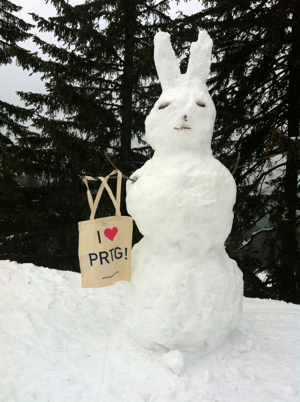 Surviving Easter in 2013 was a piece of cake for the PRTG Snow Rabbit! 