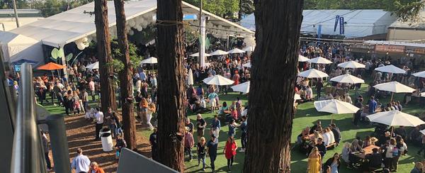 Fan-facing AP deployment at Coachella festival