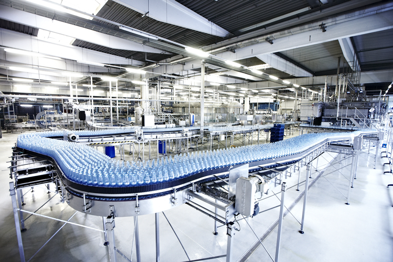 One of the six bottling plants at the Hassia Group’s headquarters in Bad Vilbel