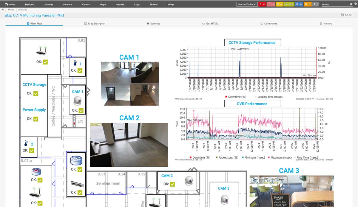 monitoring cctv via internet