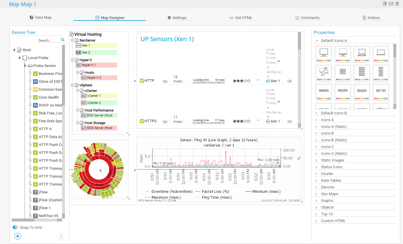 Netzwerk Mapping Software Prtg