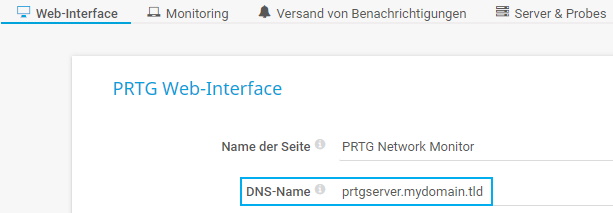 DNS-Namen konfigurieren
