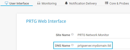 Configure DNS name