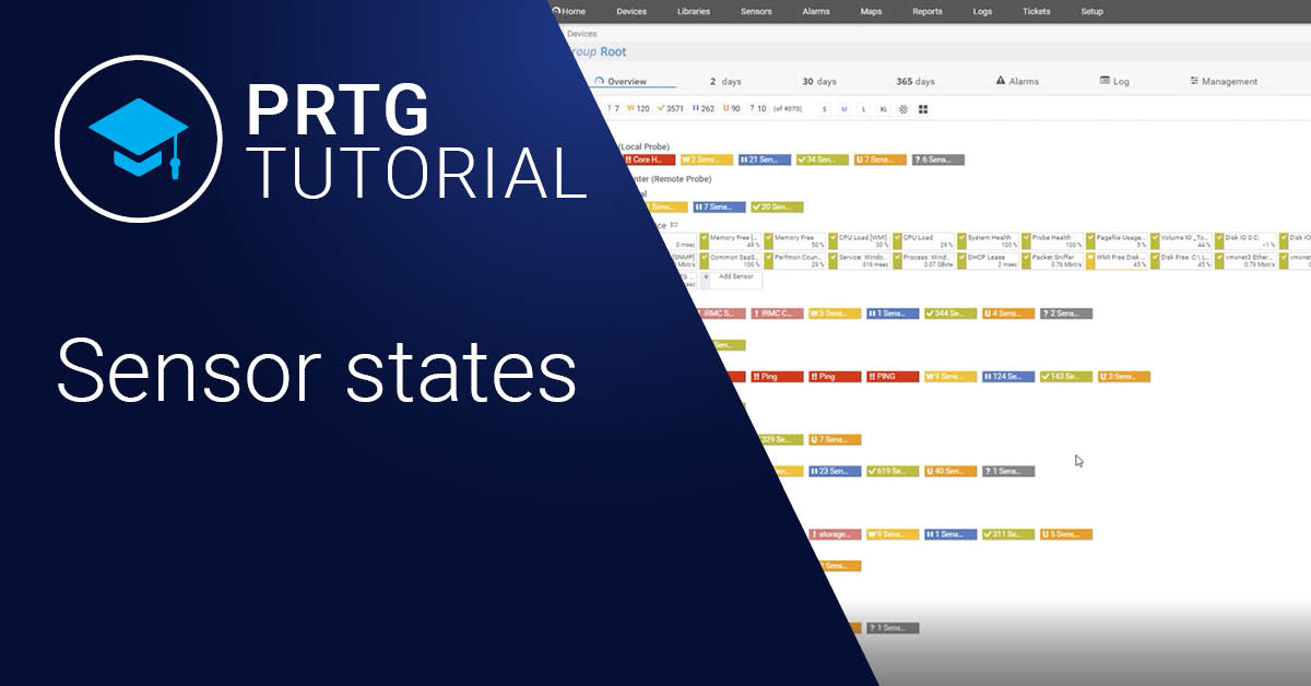 Video: Sensor states in PRTG (Videos, Sensors)